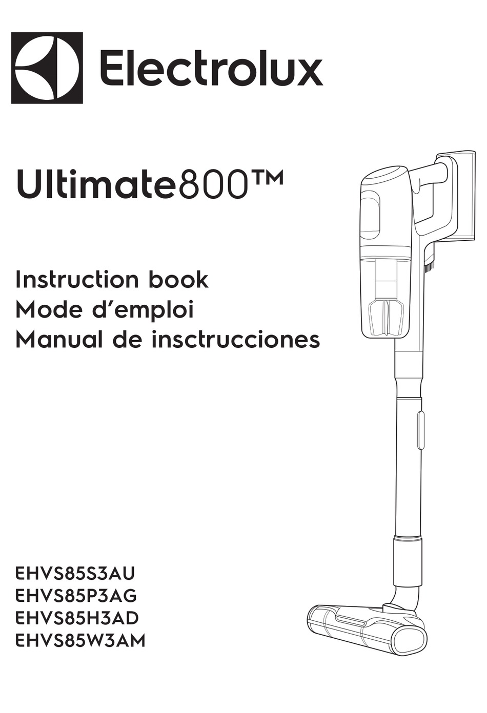 ELECTROLUX ULTIMATE800 INSTRUCTION BOOK Pdf Download | ManualsLib