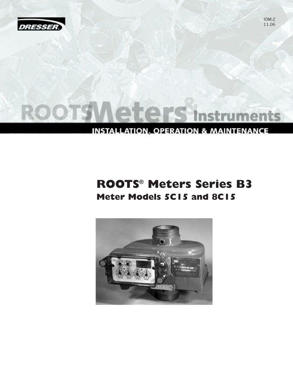 DRESSER ROOTS B3 SERIES INSTALLATION OPERATION & MAINTENANCE Pdf ...