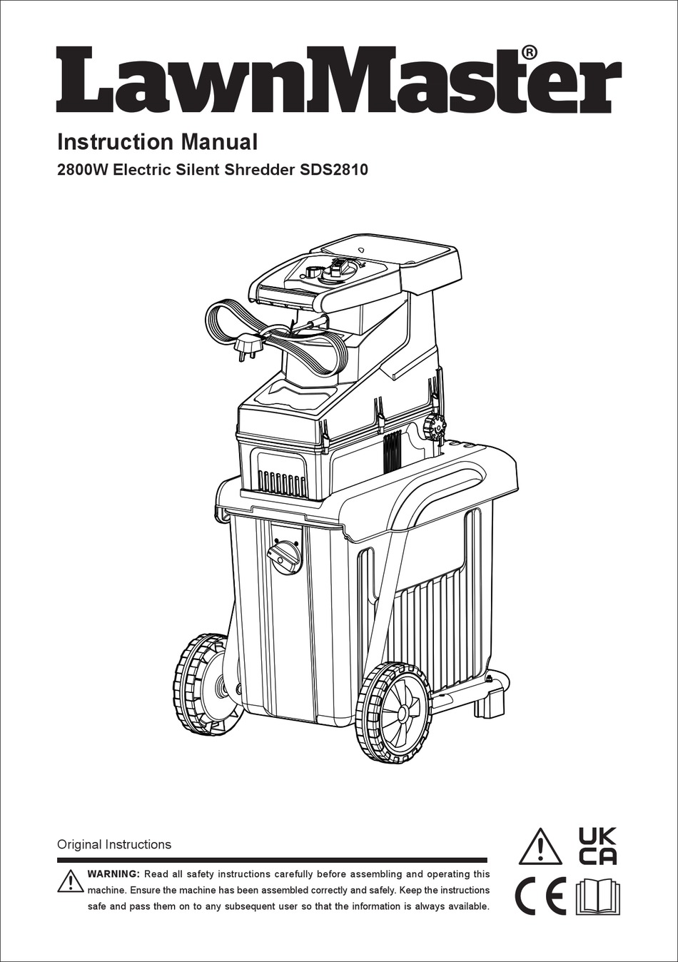 LAWNMASTER SDS2810 INSTRUCTION MANUAL Pdf Download ManualsLib