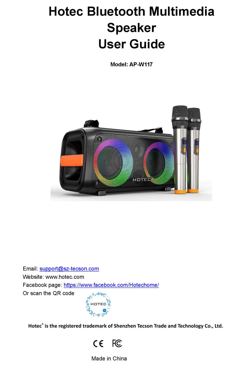 HOTEC APW117 USER MANUAL Pdf Download ManualsLib