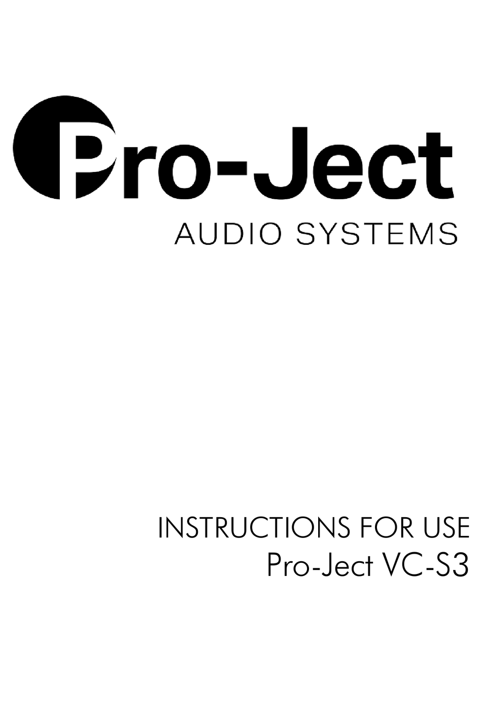 PRO-JECT VC-S3