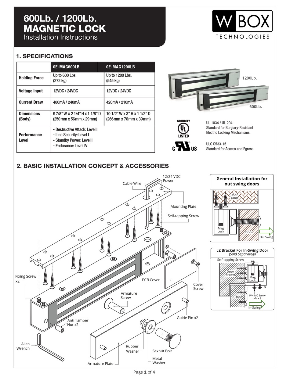 RESIDEO WBOX 0EMAG600LB INSTALLATION INSTRUCTIONS Pdf Download