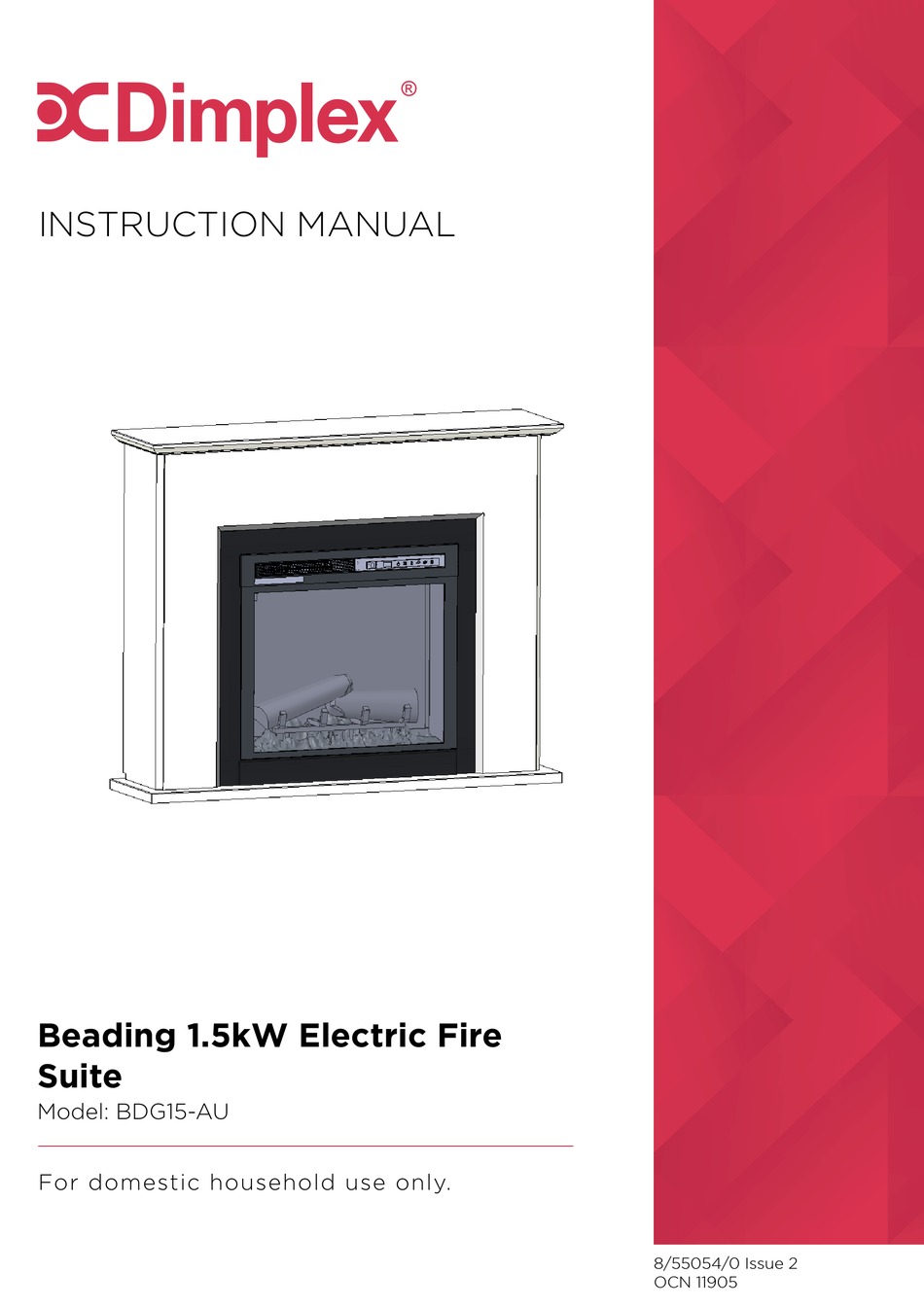 DIMPLEX BDG15AU INSTRUCTION MANUAL Pdf Download ManualsLib