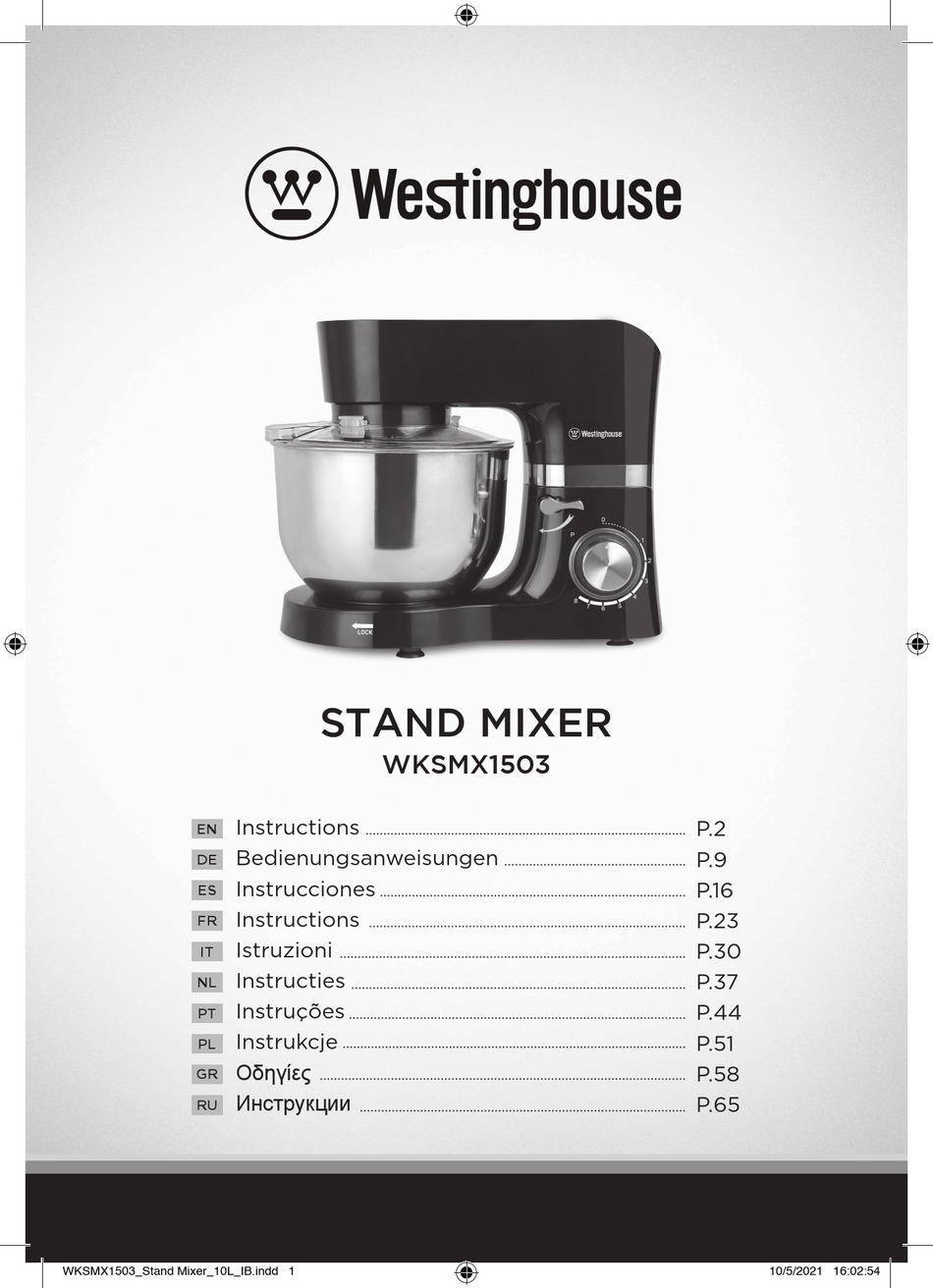 WESTINGHOUSE WKSMX1503 INSTRUCTIONS MANUAL Pdf Download ManualsLib