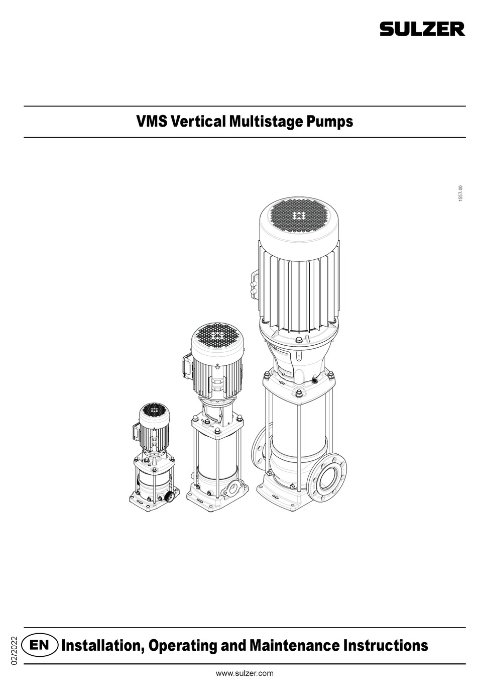 SULZER VMS INSTALLATION, OPERATING AND MAINTENANCE INSTRUCTIONS FOR THE