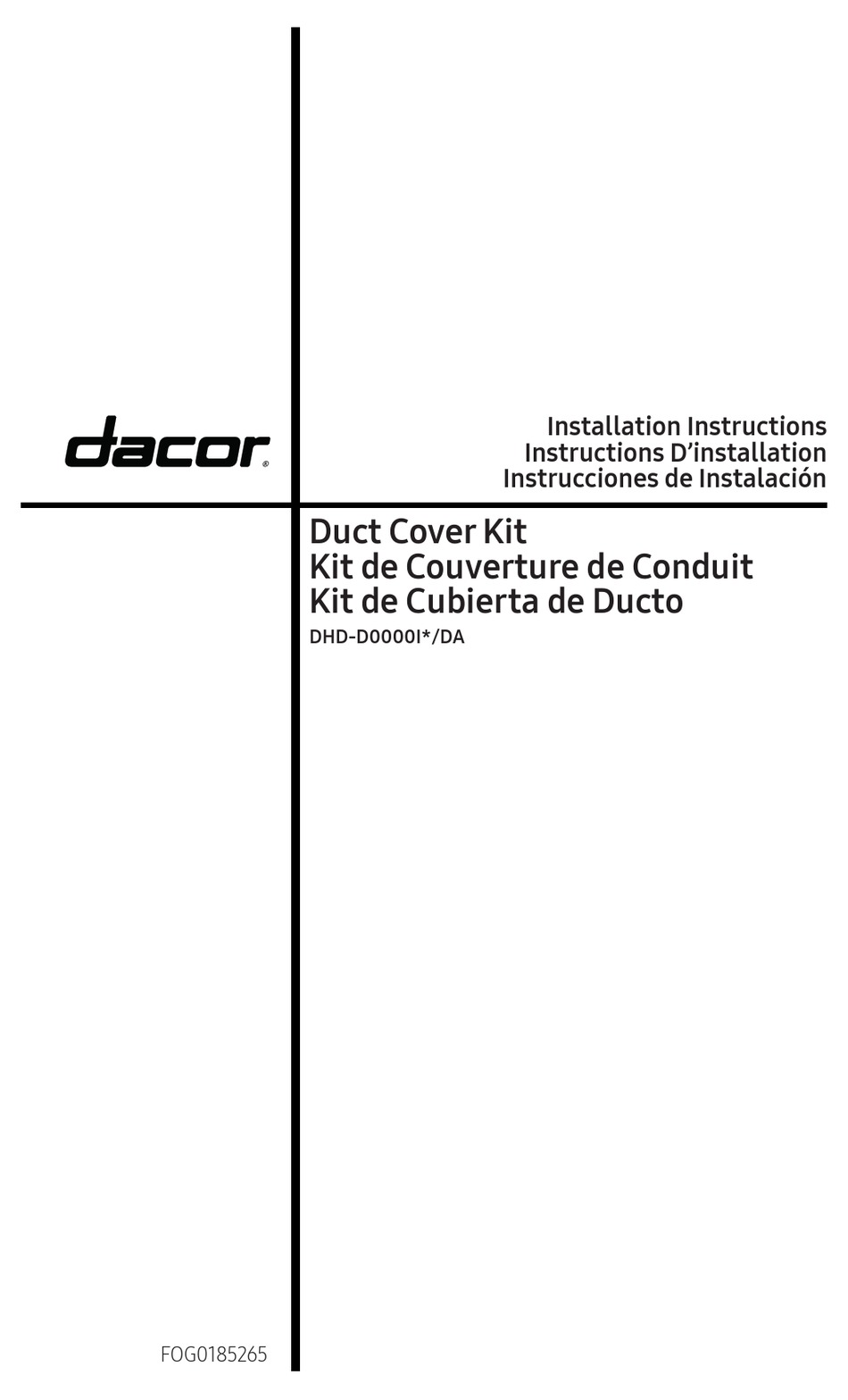DACOR DHDD0000IS/DA INSTALLATION INSTRUCTIONS MANUAL Pdf Download ManualsLib