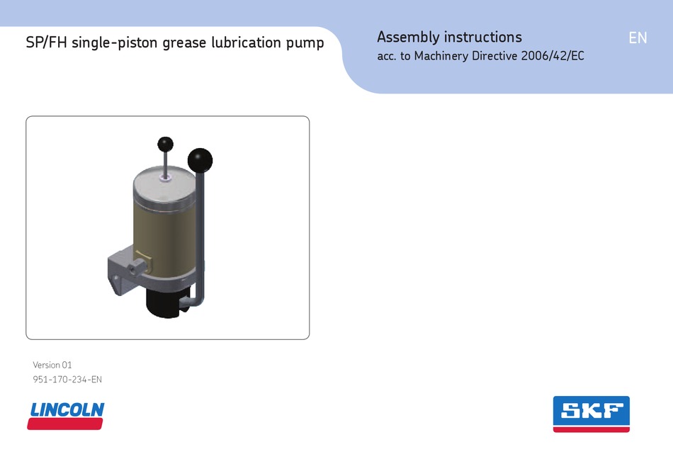 SKF LINCOLN SP ASSEMBLY INSTRUCTIONS MANUAL Pdf Download ManualsLib