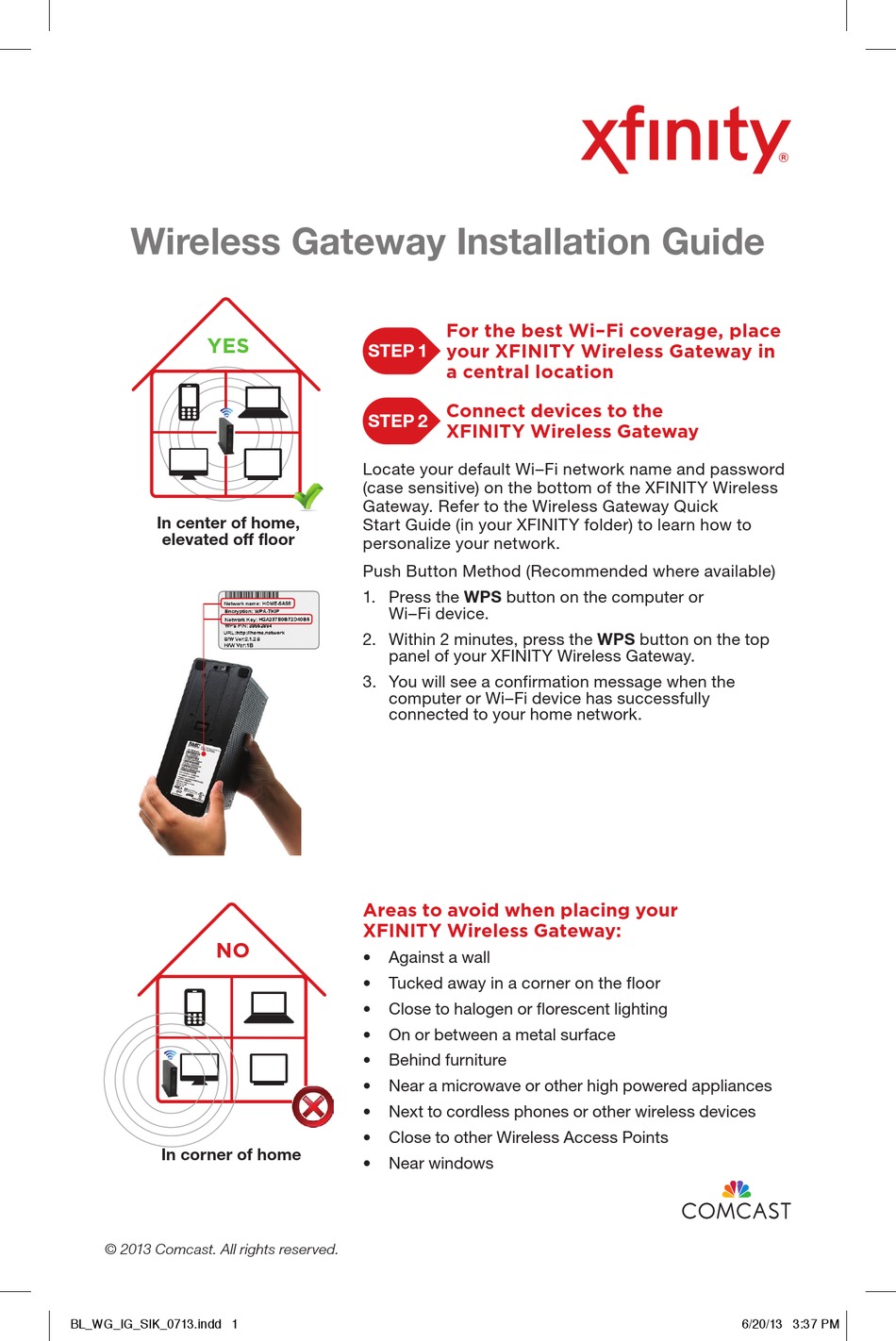 COMCAST XFINITY INSTALLATION MANUAL Pdf Download | ManualsLib