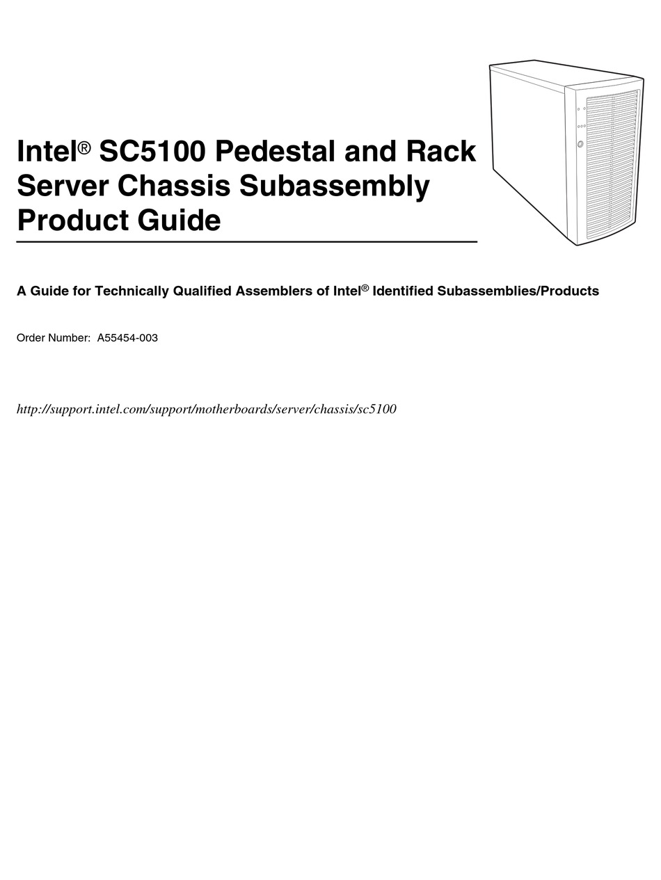 INTEL SC5100 PRODUCT MANUAL Pdf Download ManualsLib