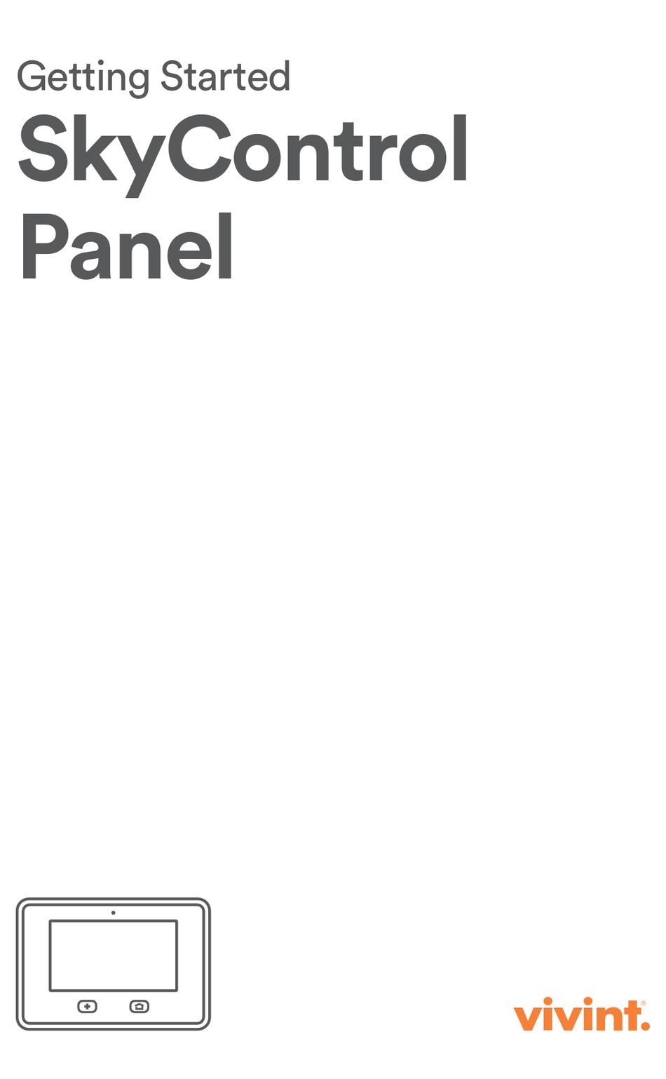 VIVINT SKYCONTROL PANEL GETTING STARTED Pdf Download ManualsLib