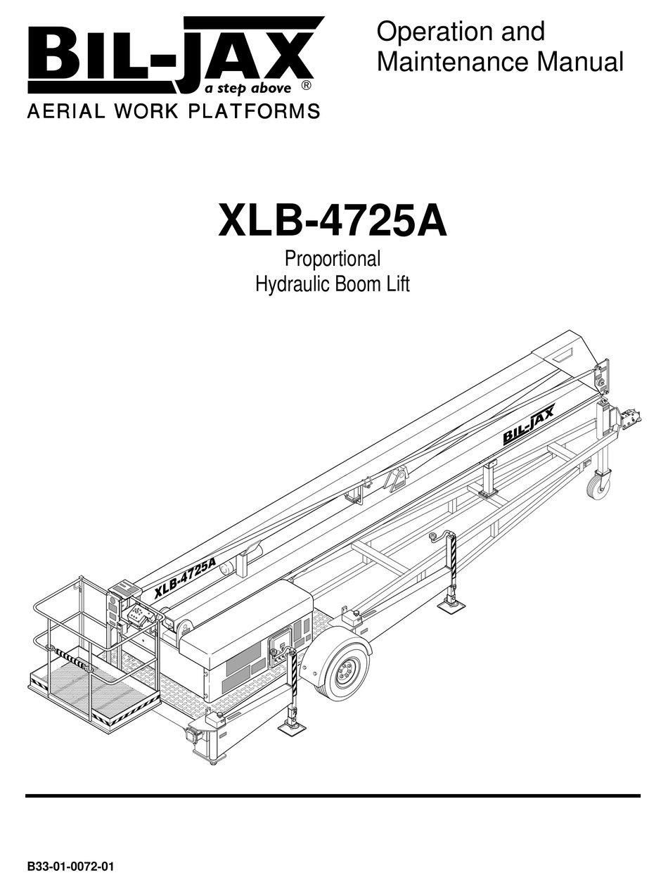 Bil Jax Xlb 4725a Operation And Maintenance Manual Pdf Download