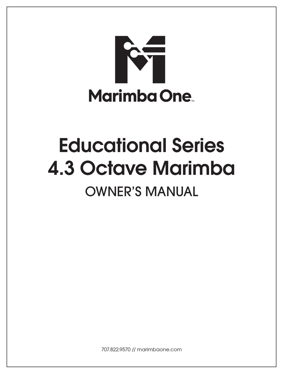 MARIMBA ONE EDUCATIONAL SERIES OWNER'S MANUAL Pdf Download ManualsLib