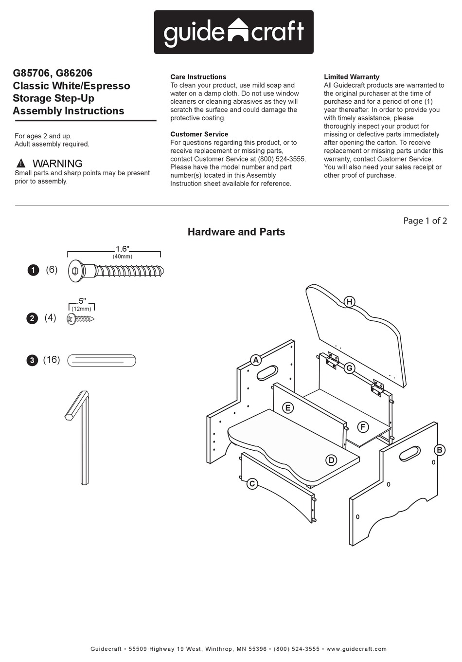 GUIDE CRAFT G85706 ASSEMBLY INSTRUCTIONS Pdf Download ManualsLib