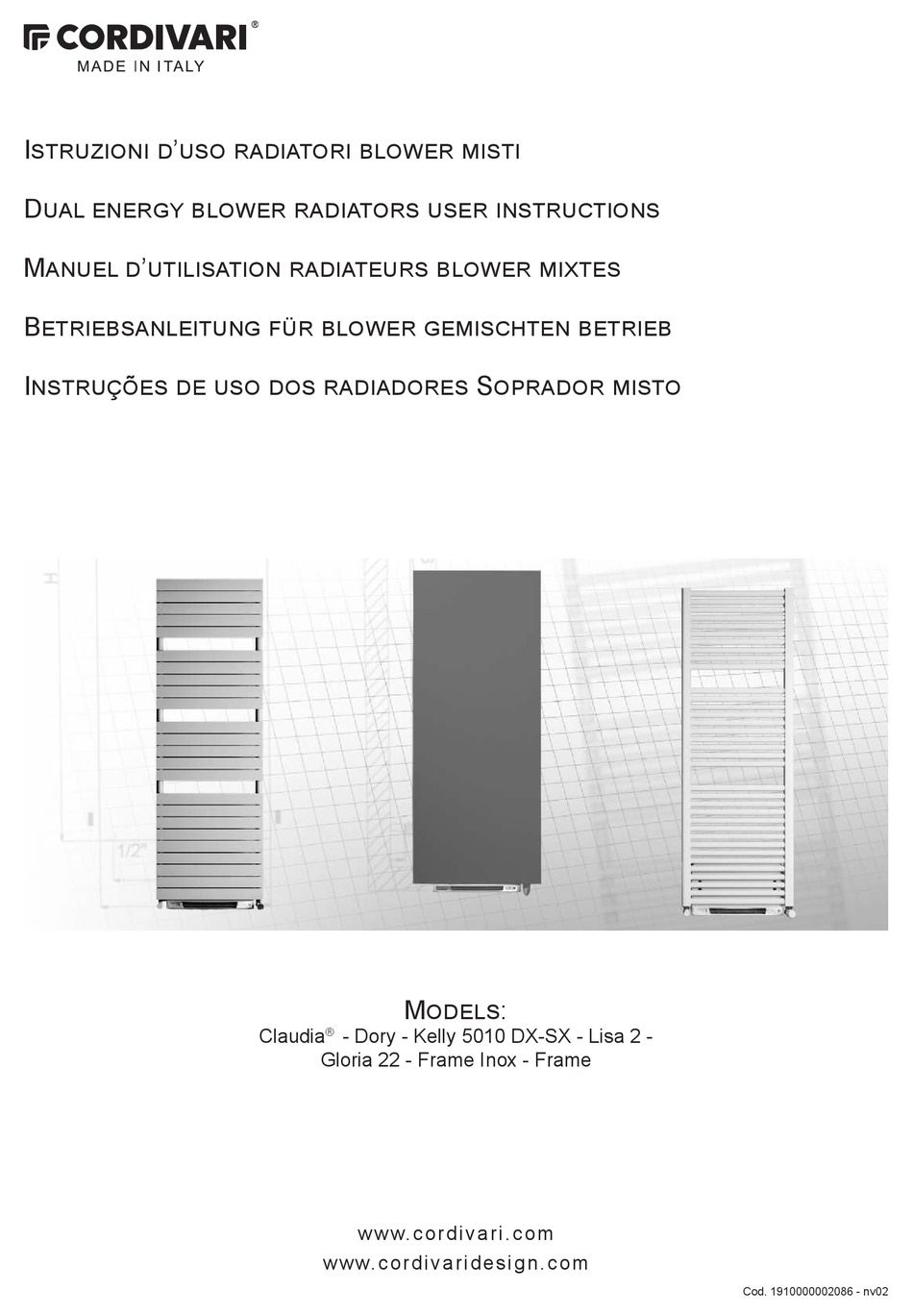 CORDIVARI CLAUDIA BLOWER MISTO 500X763 USER INSTRUCTIONS Pdf Download