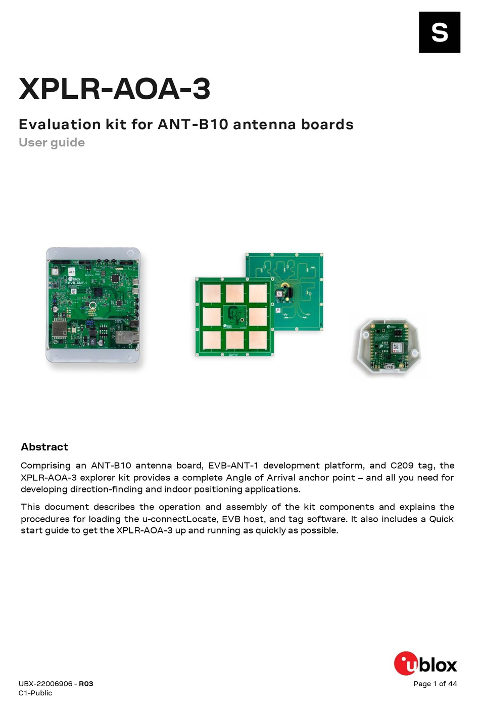 U-BLOX XPLR-AOA-3 USER MANUAL Pdf Download | ManualsLib