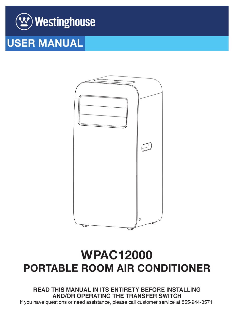 WESTINGHOUSE WPAC12000 USER MANUAL Pdf Download ManualsLib