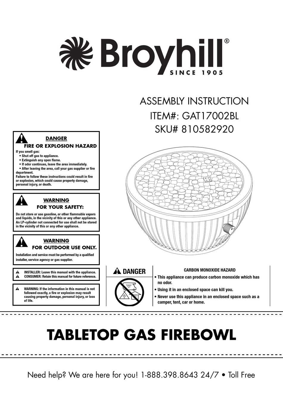 BROYHILL GAT17002BL ASSEMBLY INSTRUCTION MANUAL Pdf Download ManualsLib