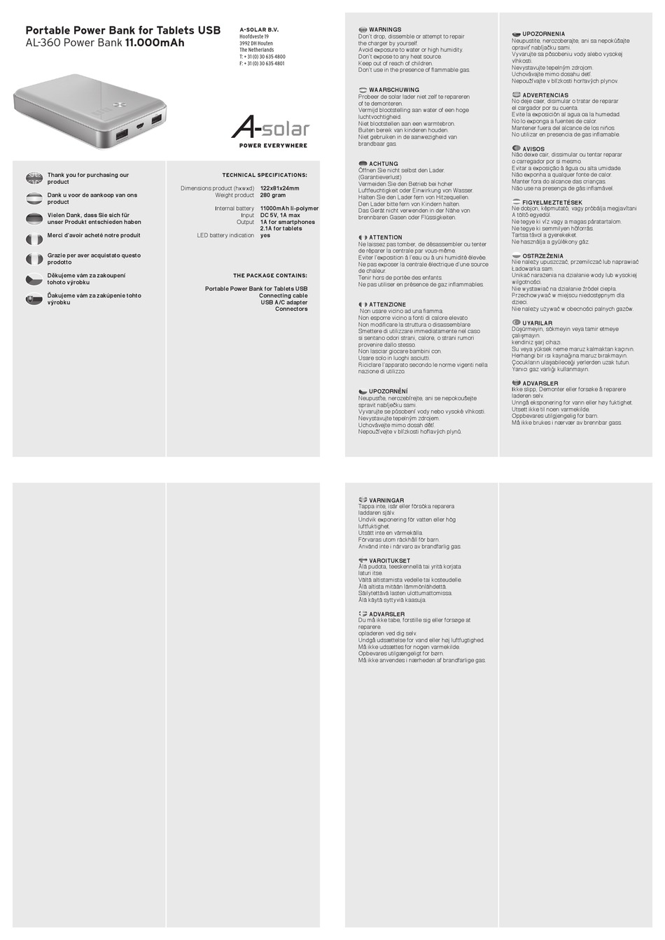 ASOLAR AL360 MANUAL Pdf Download ManualsLib