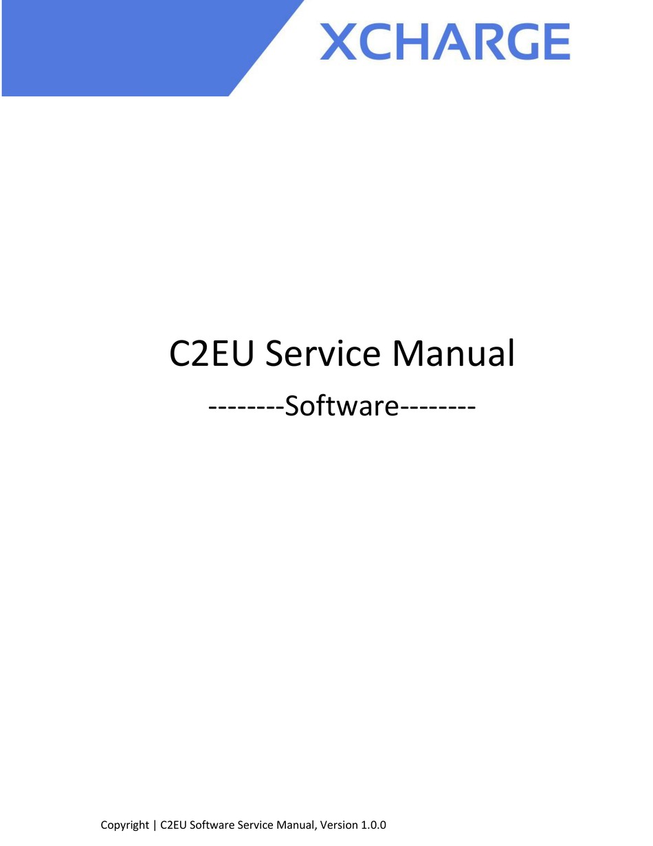 XCHARGE C2EU SERVICE MANUAL Pdf Download ManualsLib