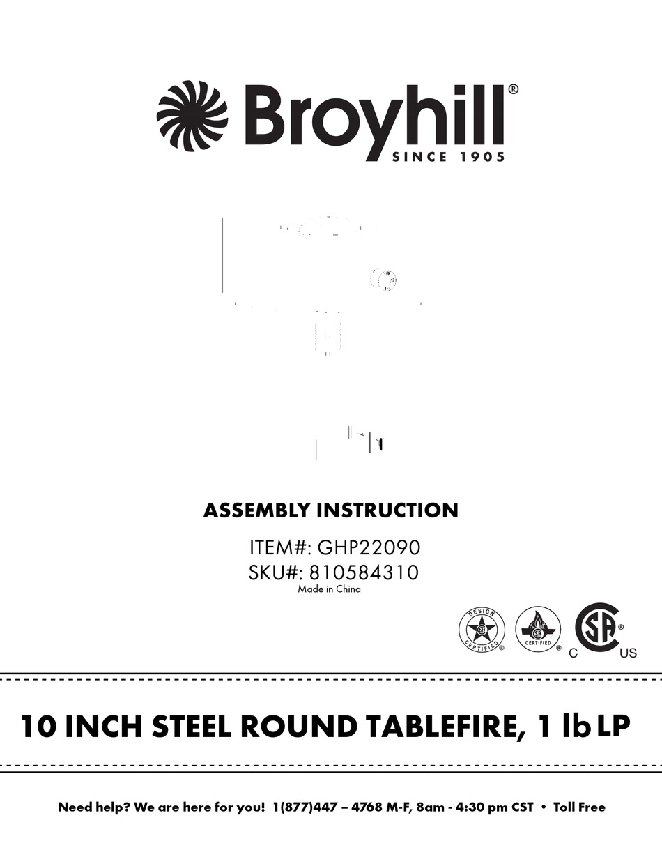 BROYHILL GHP22090 ASSEMBLY INSTRUCTION MANUAL Pdf Download ManualsLib