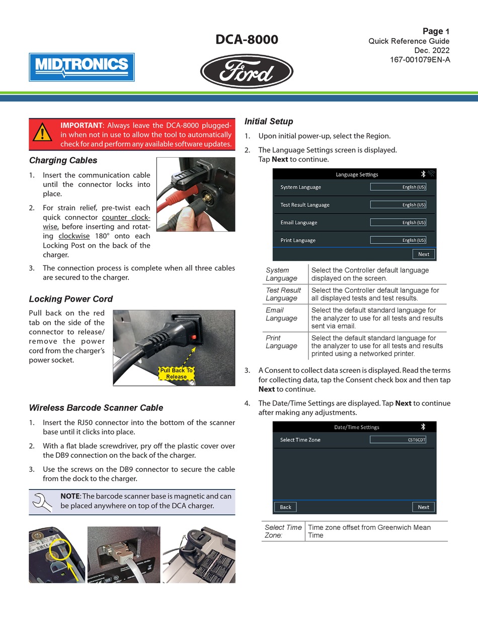 FORD MIDTRONICS DCA8000 QUICK REFERENCE MANUAL Pdf Download ManualsLib