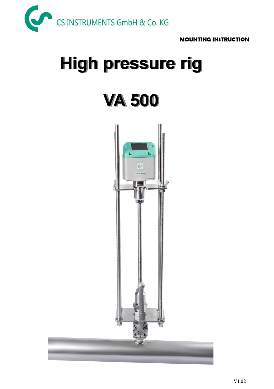 CS INSTRUMENTS VA 500 MOUNTING INSTRUCTION Pdf Download ManualsLib