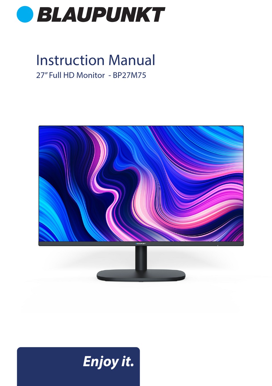 BLAUPUNKT BP27M75 INSTRUCTION MANUAL Pdf Download ManualsLib