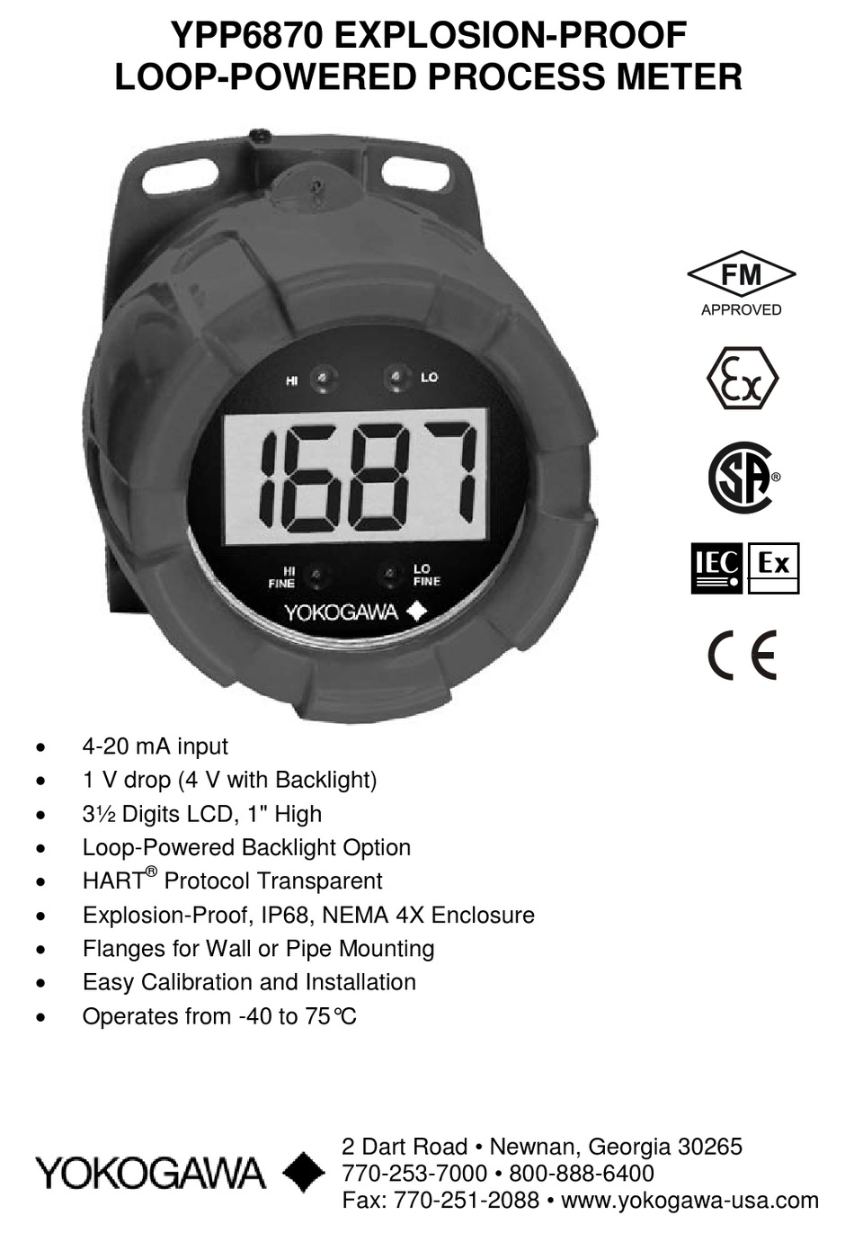 YOKOGAWA YPP6870 MANUAL Pdf Download ManualsLib