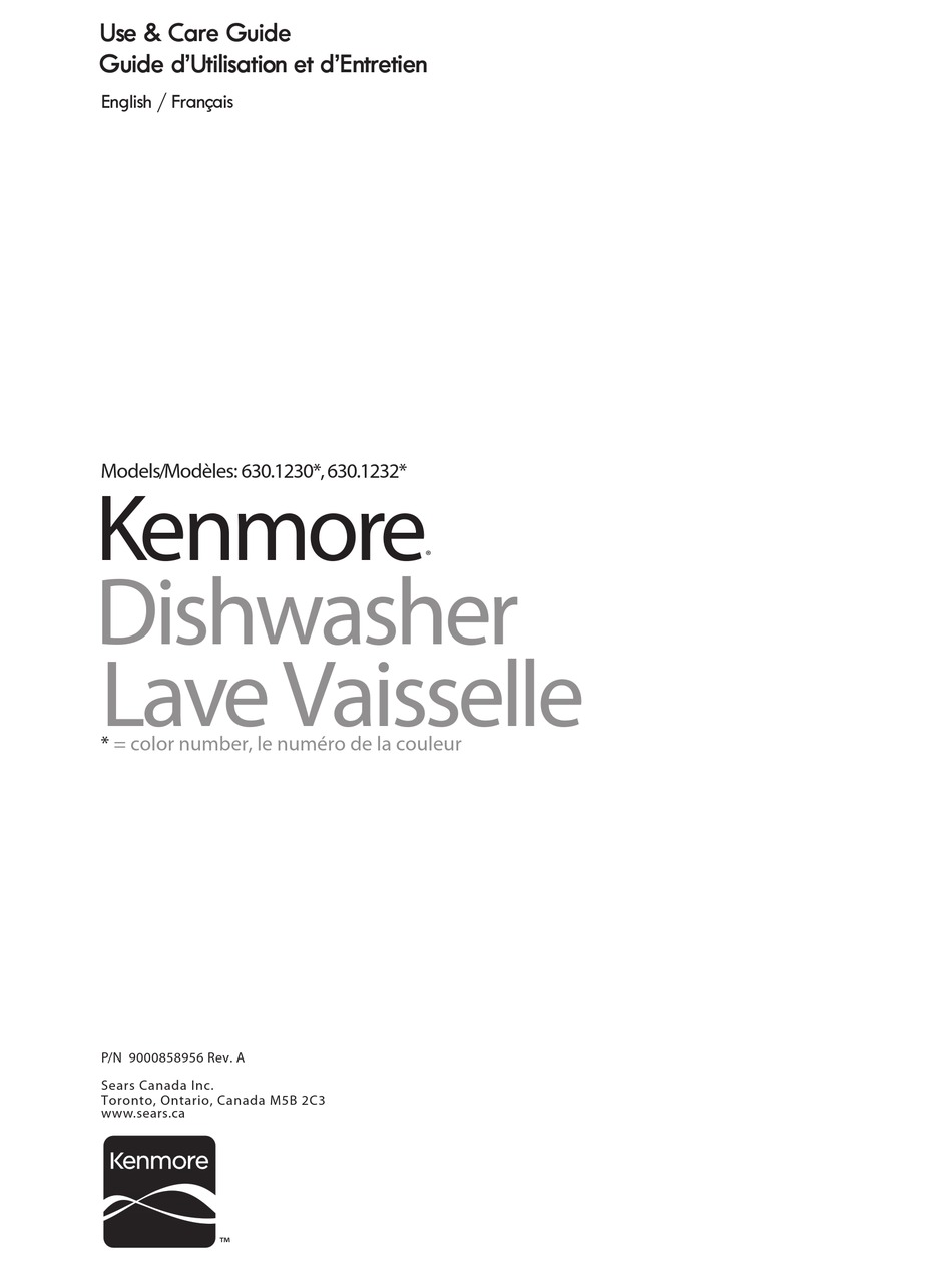 KENMORE 630.1230 SERIES USE & CARE MANUAL Pdf Download ManualsLib