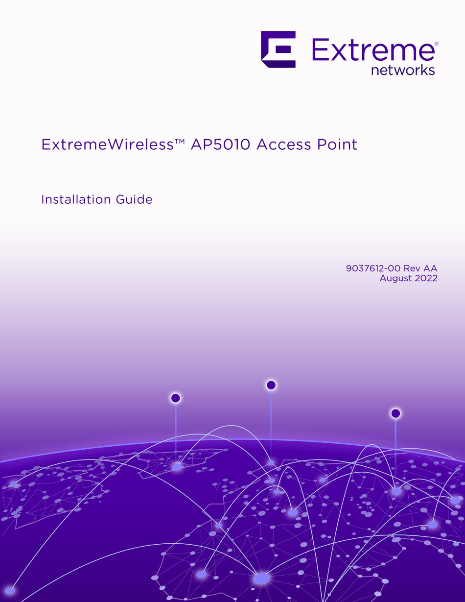EXTREME NETWORKS EXTREMEWIRELESS AP5010 INSTALLATION MANUAL Pdf