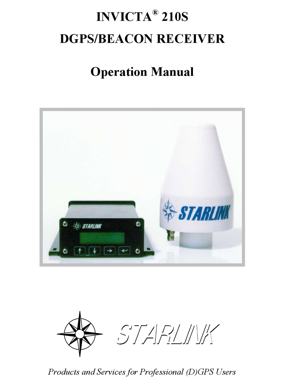 STARLINK INVICTA 210S OPERATION MANUAL Pdf Download ManualsLib