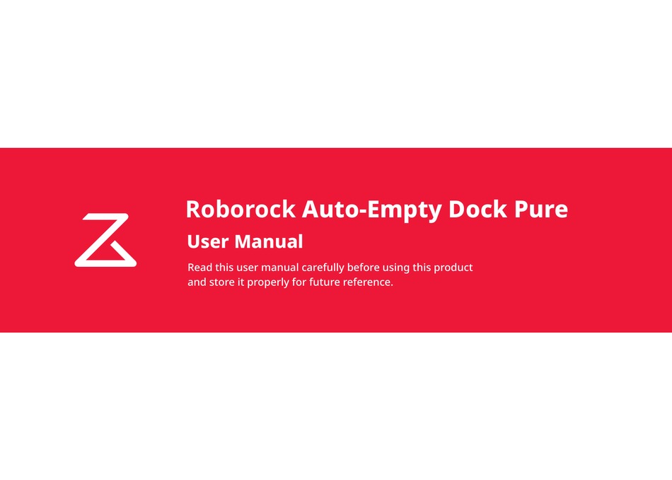 ROBOROCK AUTOEMPTY DOCK PURE USER MANUAL Pdf Download ManualsLib