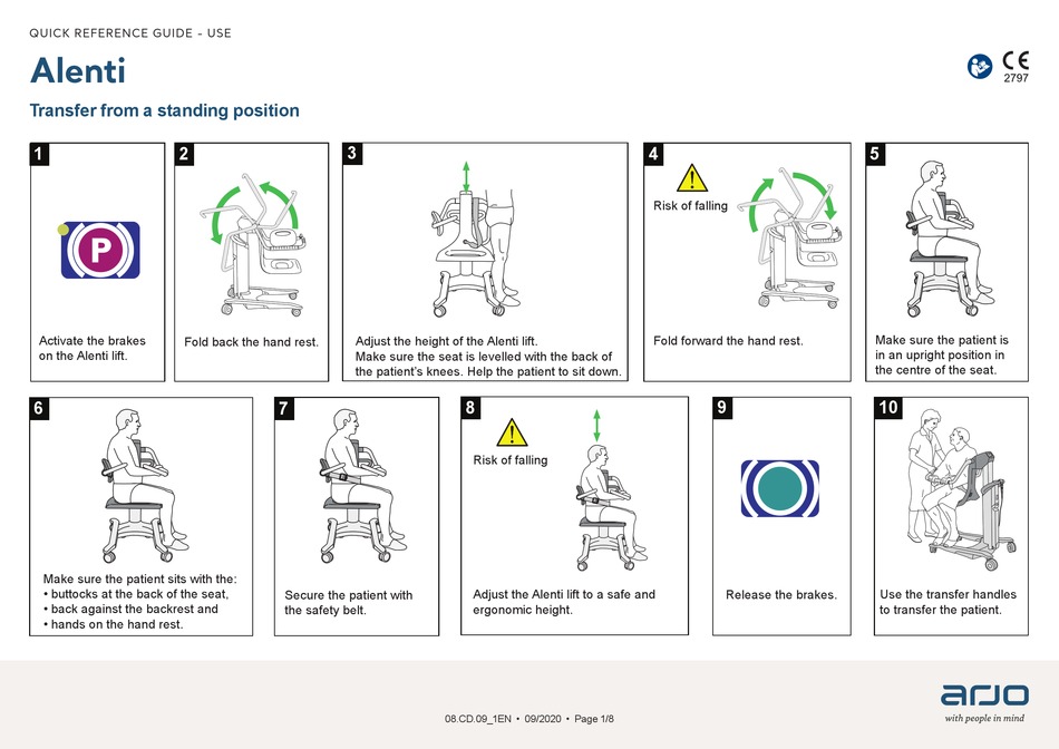 ARJO ALENTI QUICK START MANUAL Pdf Download | ManualsLib