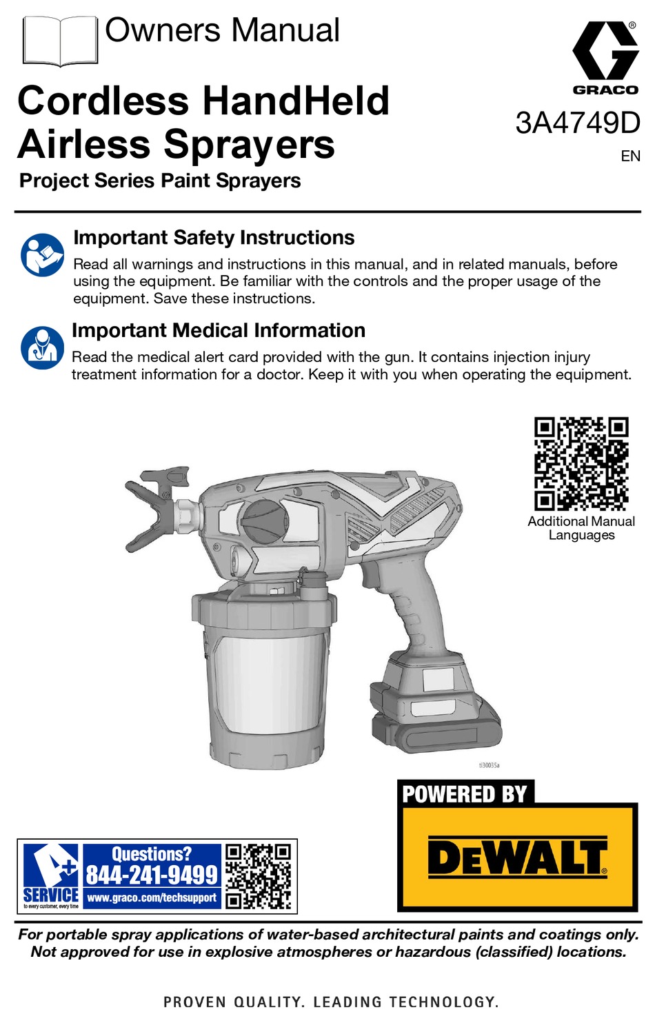 GRACO PROJECT SERIES OWNER'S MANUAL Pdf Download ManualsLib