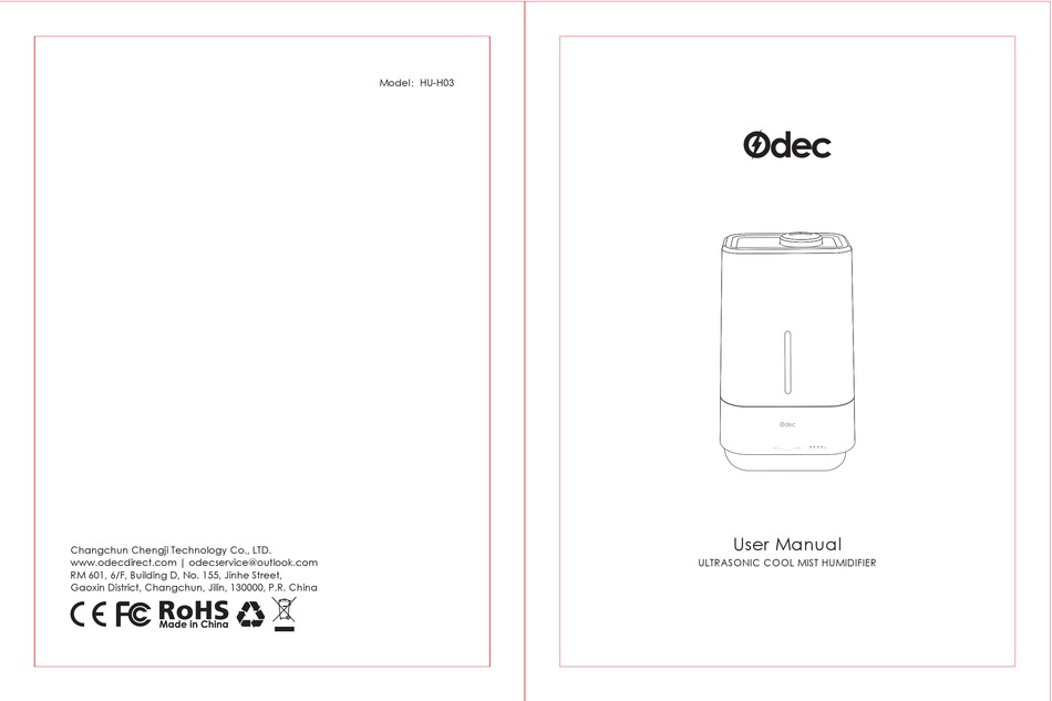 ODEC HUH03 USER MANUAL Pdf Download ManualsLib