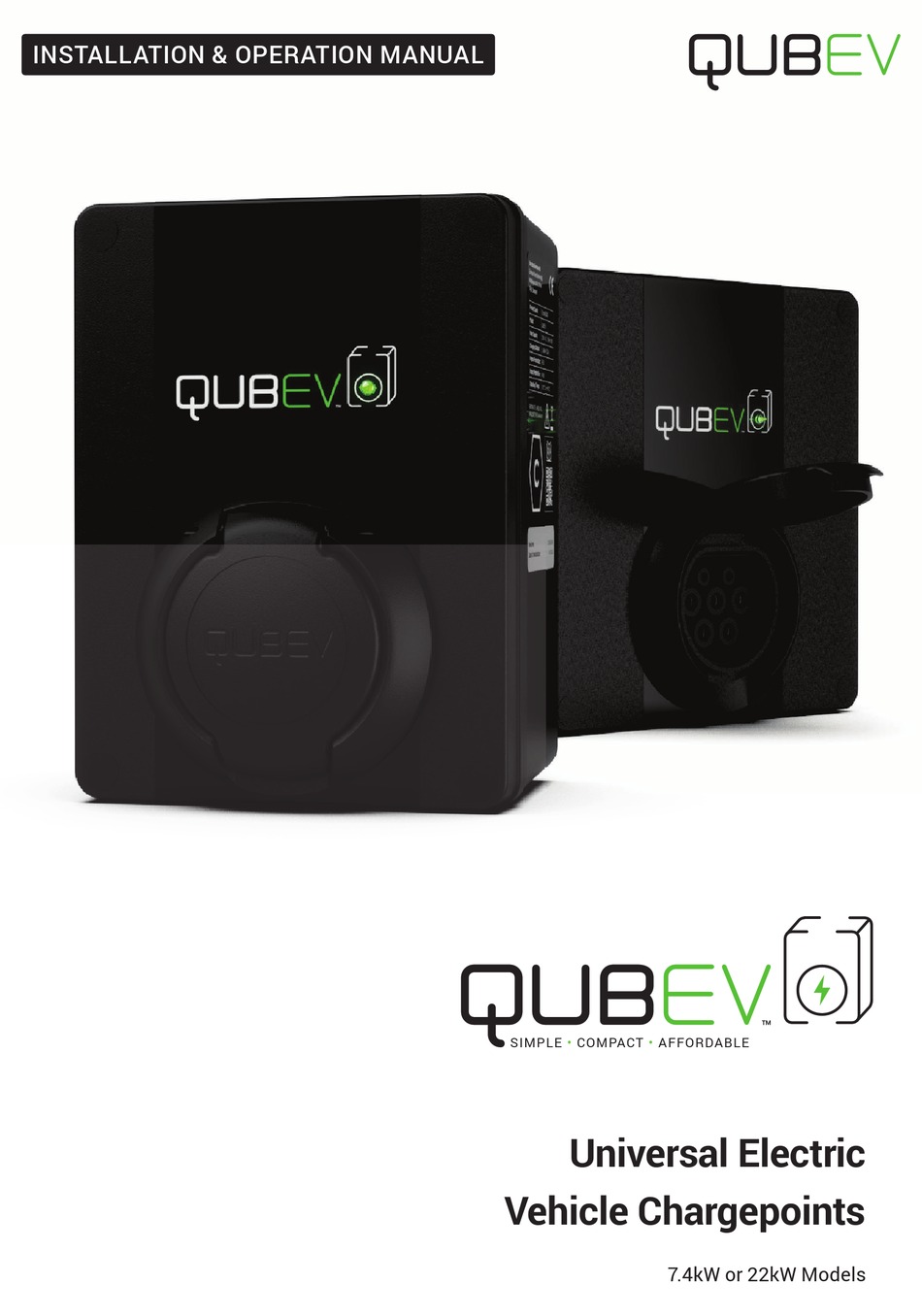 QUBEV EVON0040 INSTALLATION & OPERATION MANUAL Pdf Download ManualsLib