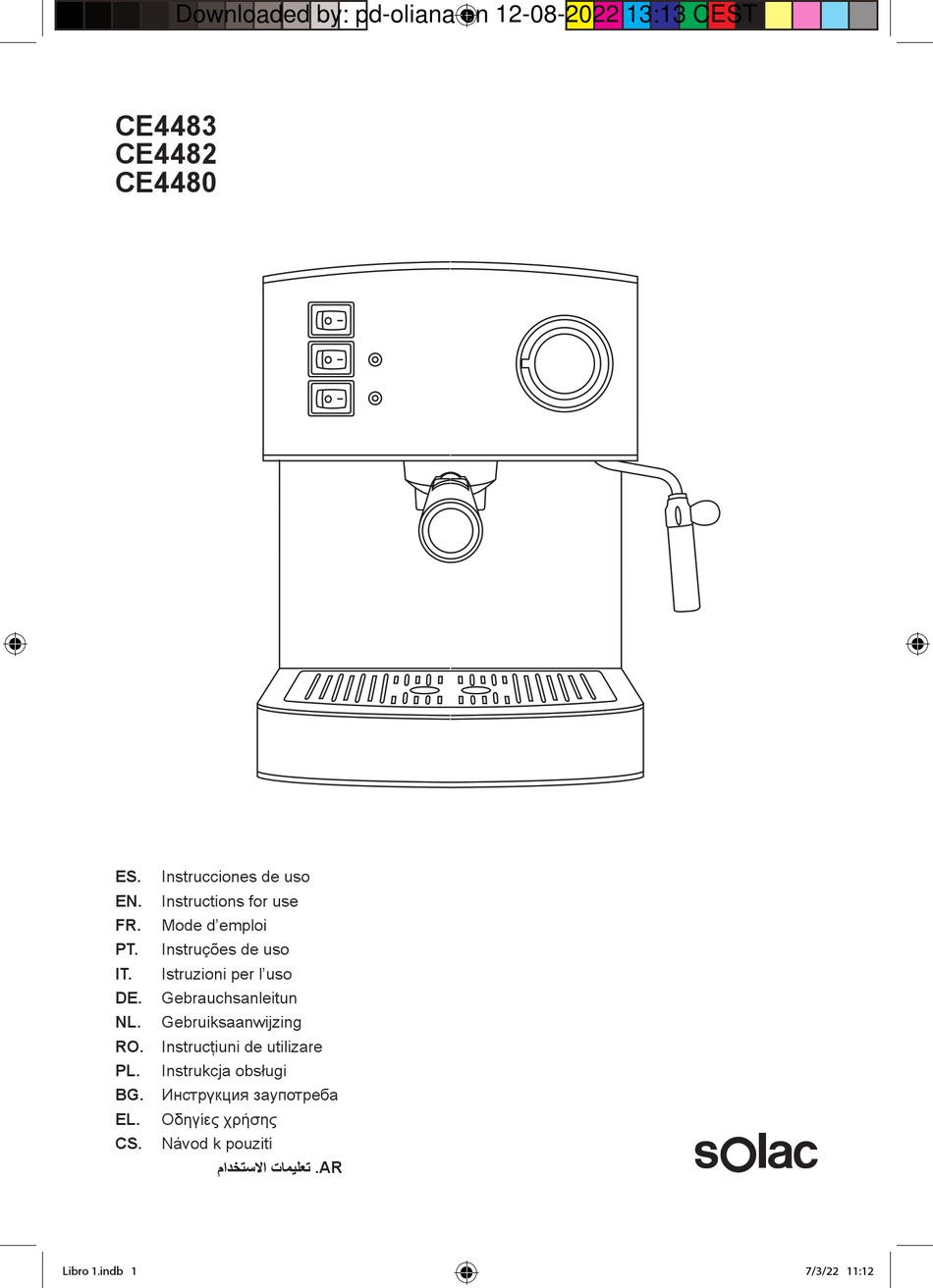 SOLAC CE4483 INSTRUCTIONS FOR USE MANUAL Pdf Download | ManualsLib