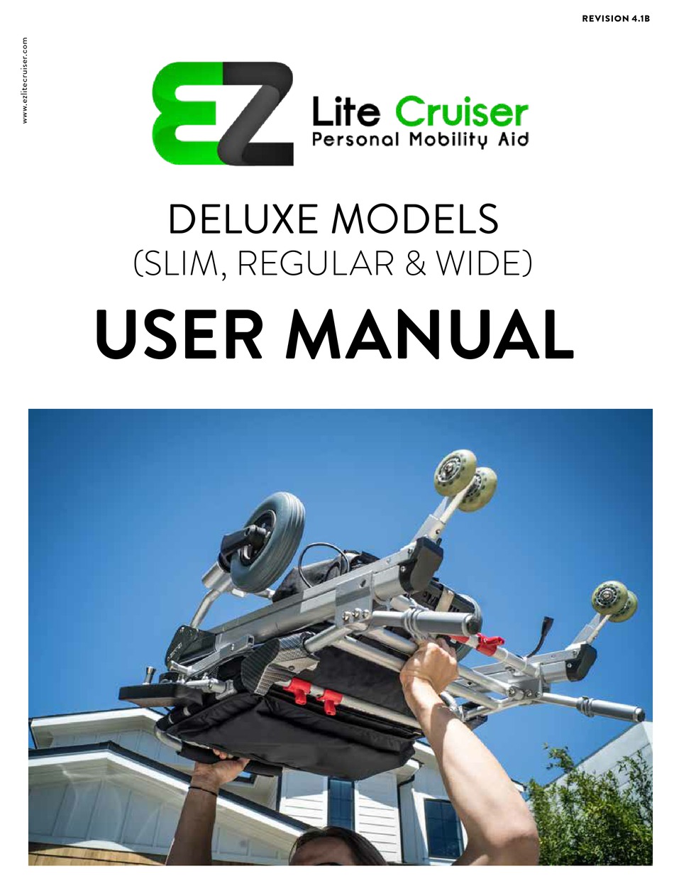EZ LITE CRUISER DELUXE SLIM USER MANUAL Pdf Download ManualsLib