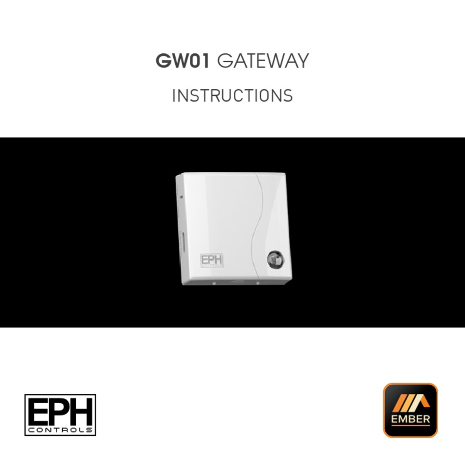 EPH CONTROLS EMBER GW01 INSTRUCTIONS MANUAL Pdf Download ManualsLib