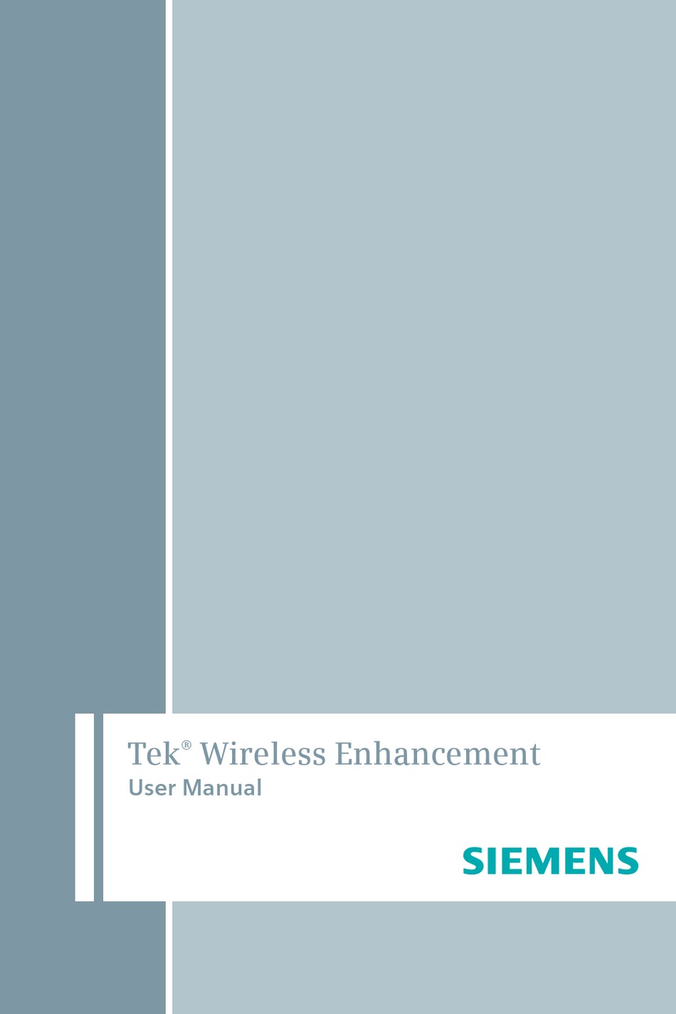 SIEMENS TEK USER MANUAL Pdf Download ManualsLib