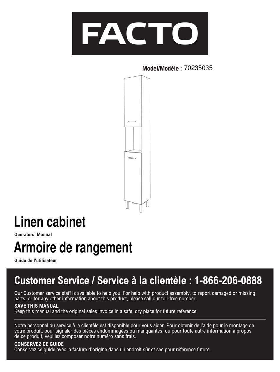 FACTO 70235035 OPERATOR'S MANUAL Pdf Download ManualsLib