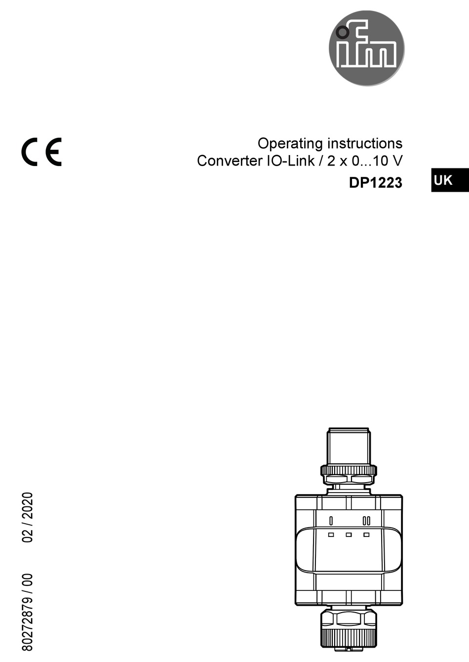 IFM DP1223 OPERATING INSTRUCTIONS MANUAL Pdf Download ManualsLib