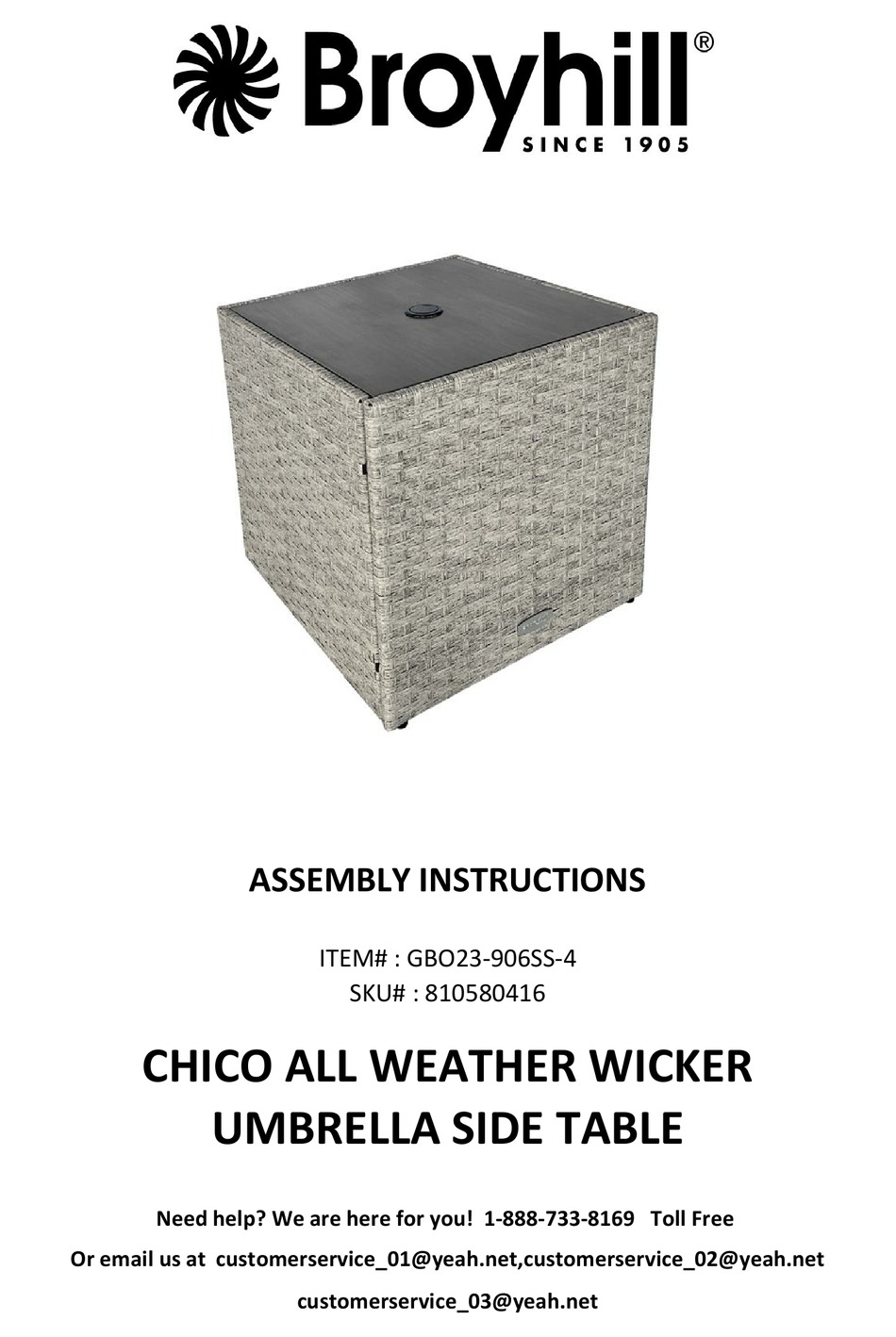 BROYHILL CHICO GBO23906SS4 ASSEMBLY INSTRUCTIONS MANUAL Pdf Download