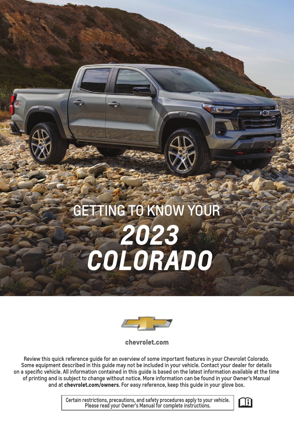 CHEVROLET COLORADO 2023 GETTING TO KNOW MANUAL Pdf Download ManualsLib