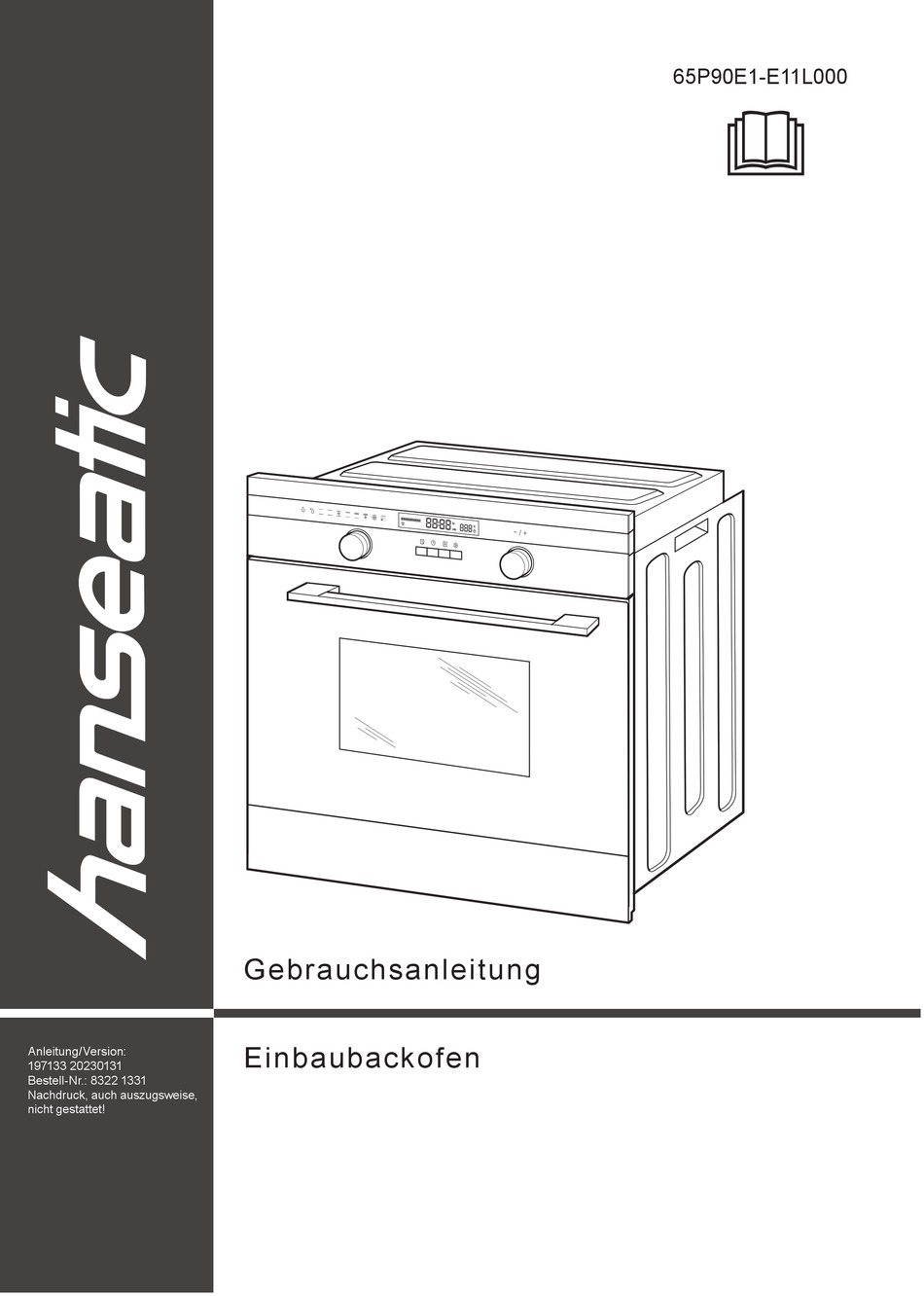 HANSEATIC 65P90E1-E11L000 USER MANUAL Pdf Download | ManualsLib