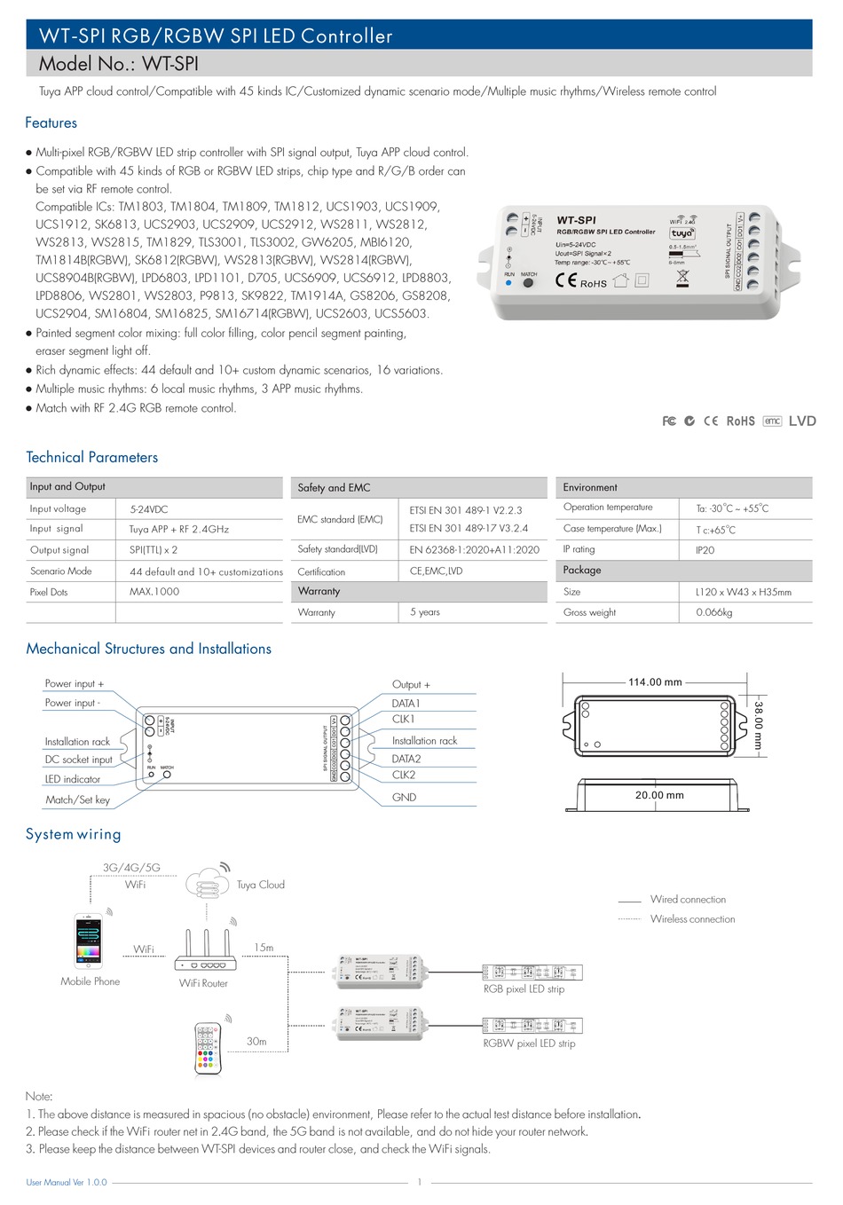 TUYA WT-SPI USER MANUAL Pdf Download | ManualsLib