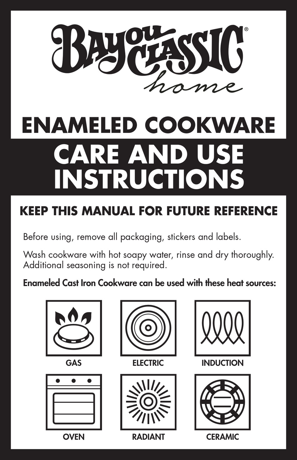 BARBOUR BAYOU CLASSIC CARE AND USE INSTRUCTIONS Pdf Download ManualsLib