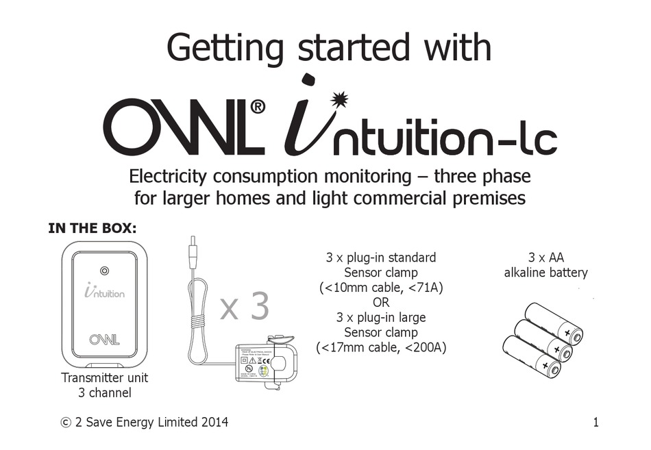 OWL INTUITIONLC GETTING STARTED Pdf Download ManualsLib