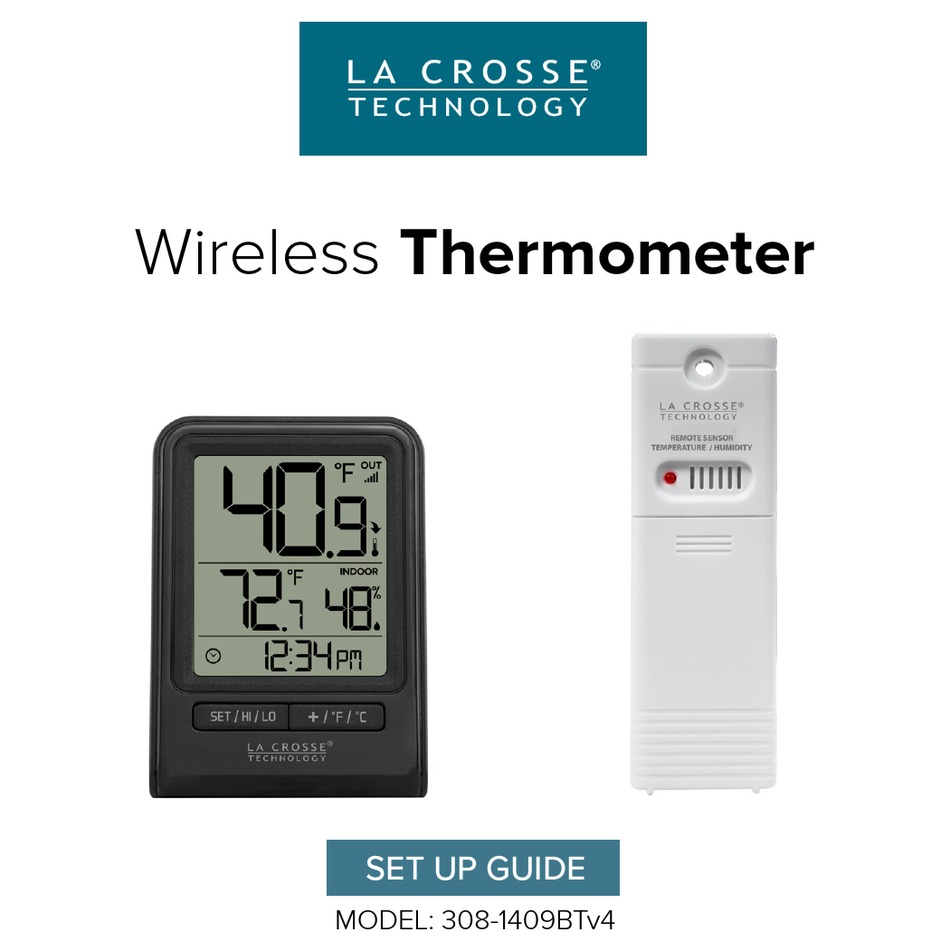 LA CROSSE TECHNOLOGY 3081409BTV4 SETUP MANUAL Pdf Download ManualsLib