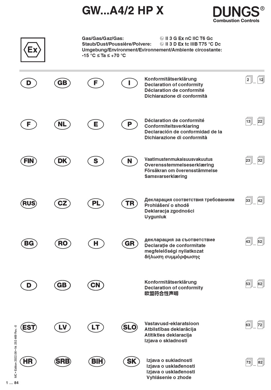 DUNGS GW A4/2 HP X SERIES MANUAL Pdf Download ManualsLib